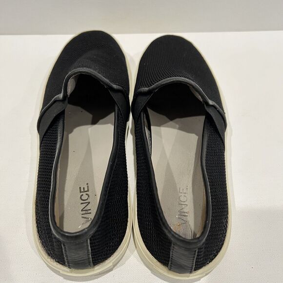 Vince Sneakers Black White Women's Size 9.5 US/39.5 EUR Preston 3 Slip-On Mesh - Picture 7 of 13